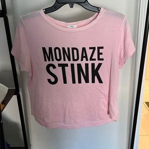 Pink Mondaze Stink crop top